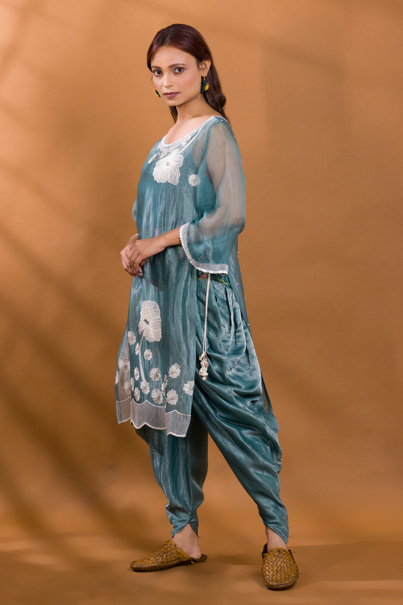 Teal Sangeet Readymade Salwar Pants In Rayon SFPRM2206R – ShreeFashionWear